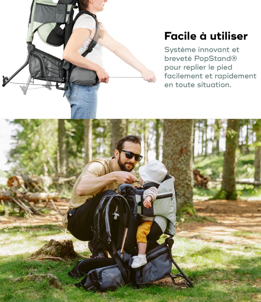 Moov & Hike Reconditionné - Le porte-bébé de randonnée conçu avec une kiné, confortable dès le 1er âge