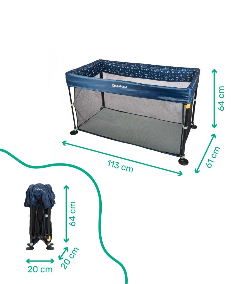 Lit parapluie Easy Clip | Pliable en quelques secondes. Matelas inclus.