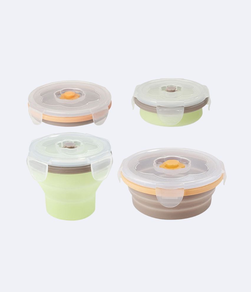 Contenants silicone 2 x 240ml + 2 x 400ml