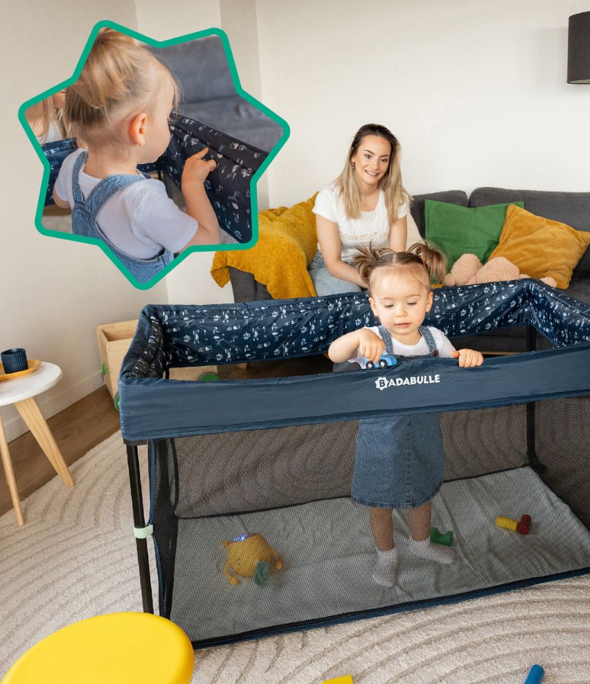 Lit parapluie Easy Clip | Pliable en quelques secondes. Matelas inclus.