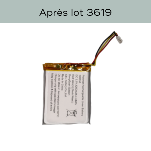 Batterie pour récepteur YOO-Travel