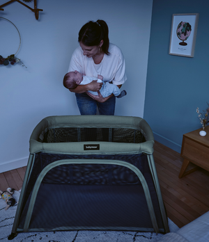 Lit parapluie bébé avec berceau intégré, 0 à 4 ans – Moov & Comfy